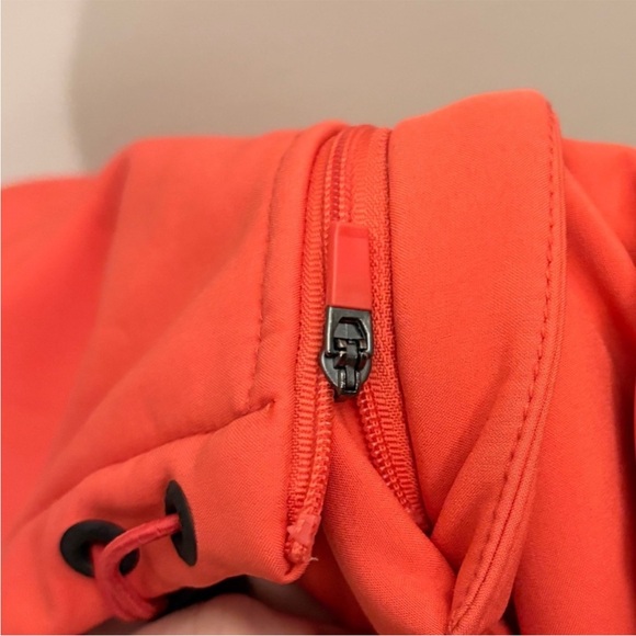 Calvin Klein Orange-Red Hooded Neoprene Fleece-Lined Jacket – Size Small GUC - Picture 16 of 16
